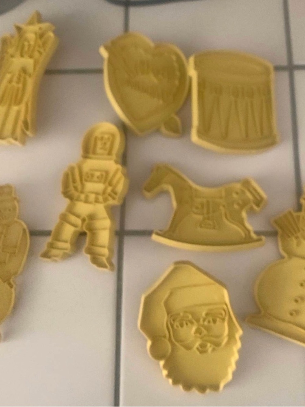 FINAL PRICE Vintage Yellow Stanley Cookie Cutters